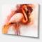 Designart - Portrait of Pink Flamingo II - Farmhouse Canvas Wall Art Print
